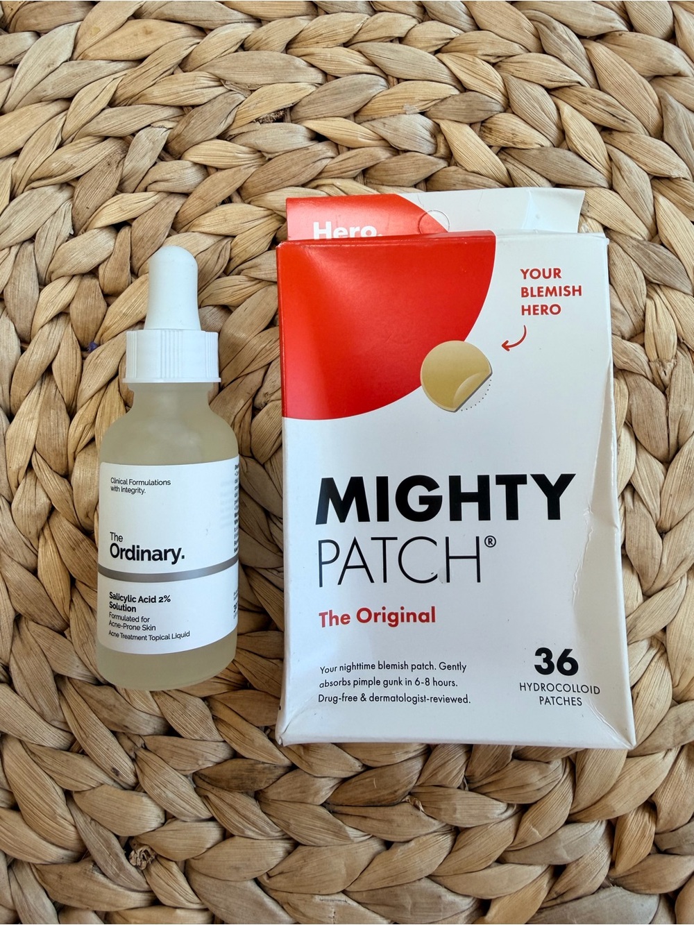 NEW! Acne Bundle – The Ordinary Salicylic Acid 2% + Mighty Patch Hero Patches